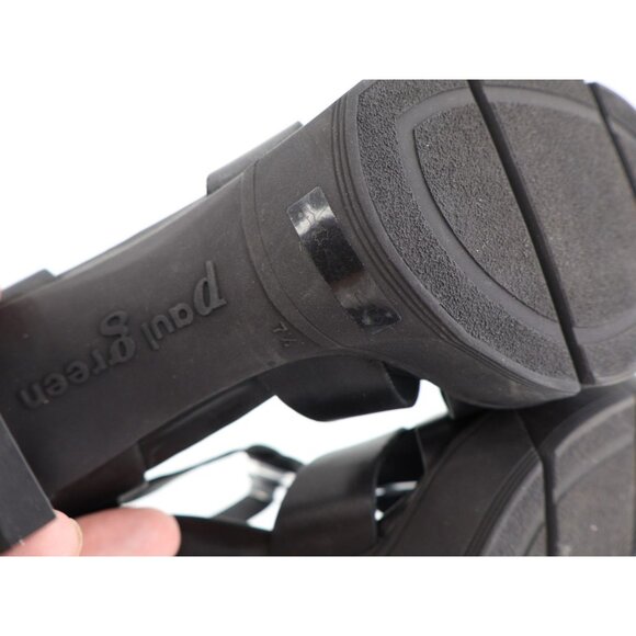 Paul Green Womens Raven Sandals Block Heel Black Leather Size 7.5 UK / 10 US - Picture 9 of 12